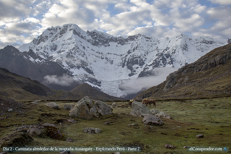 Nevado Ausangate, campamento Upis.